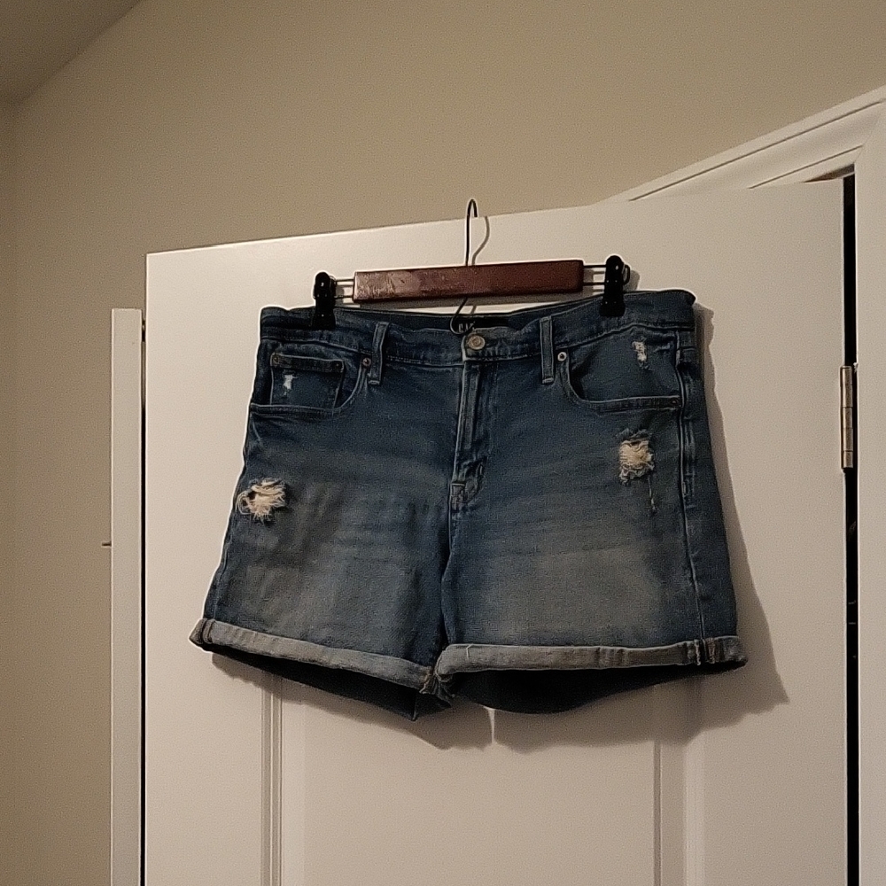 GAP Distressed Blue Jean Shorts